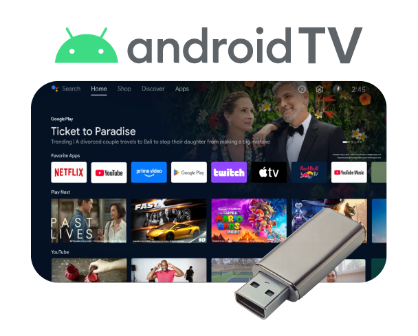 Android TV OS 15 USB