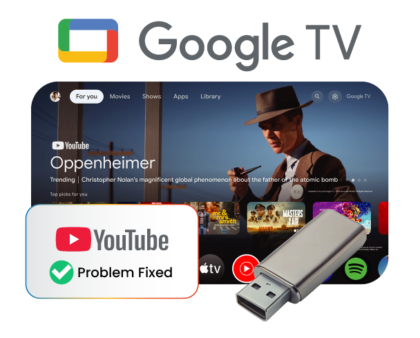 Google TV OS 16 USB